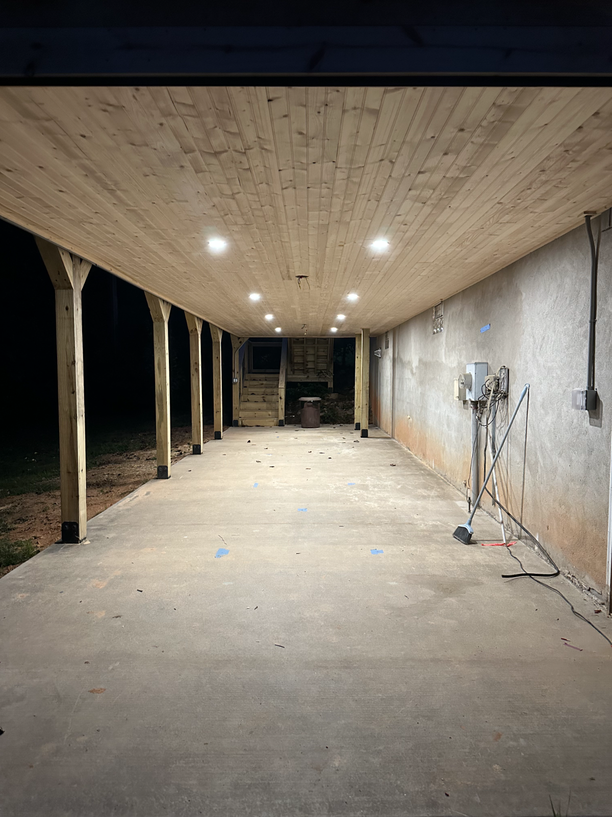 Carport recessed lighting — Brevard