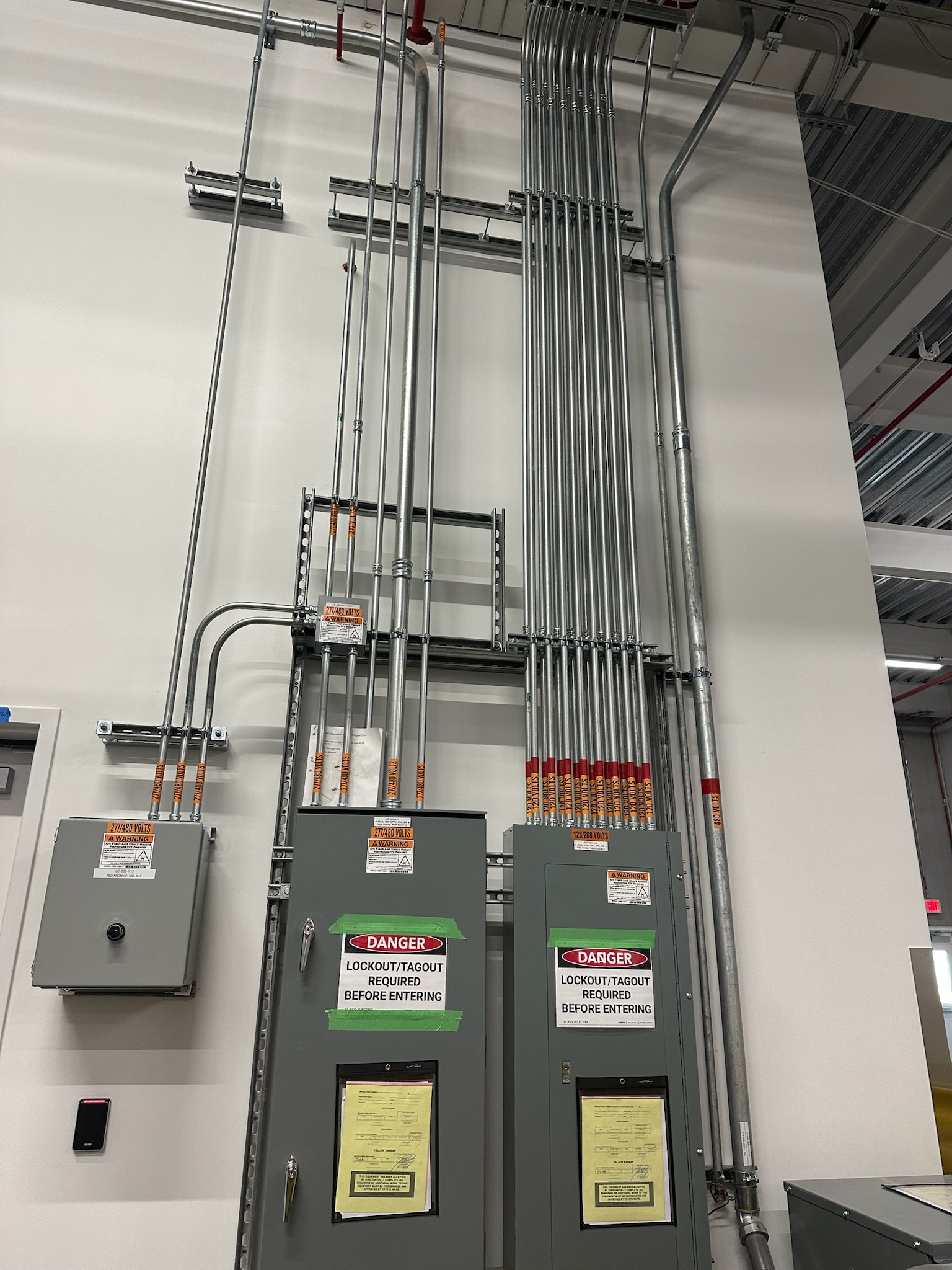 Commercial 480V — conduit & panels