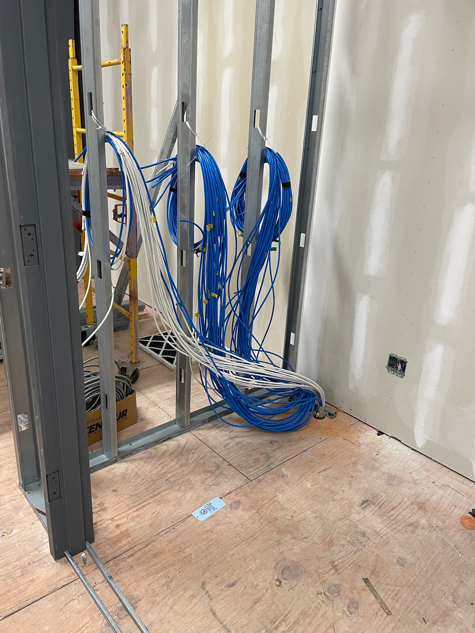 Structured cabling — server room rough-in