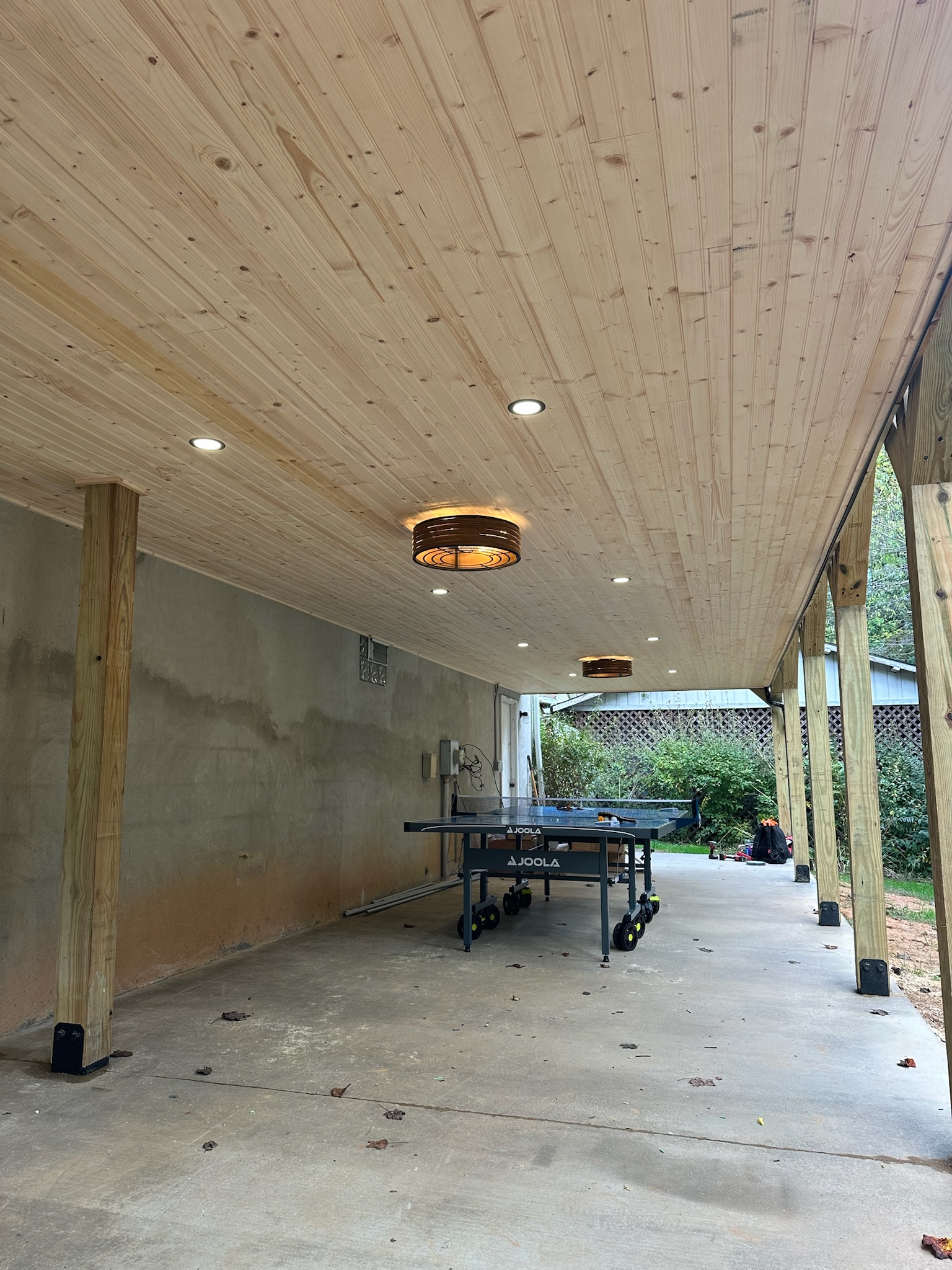 Covered patio ceiling lighting — Etowah