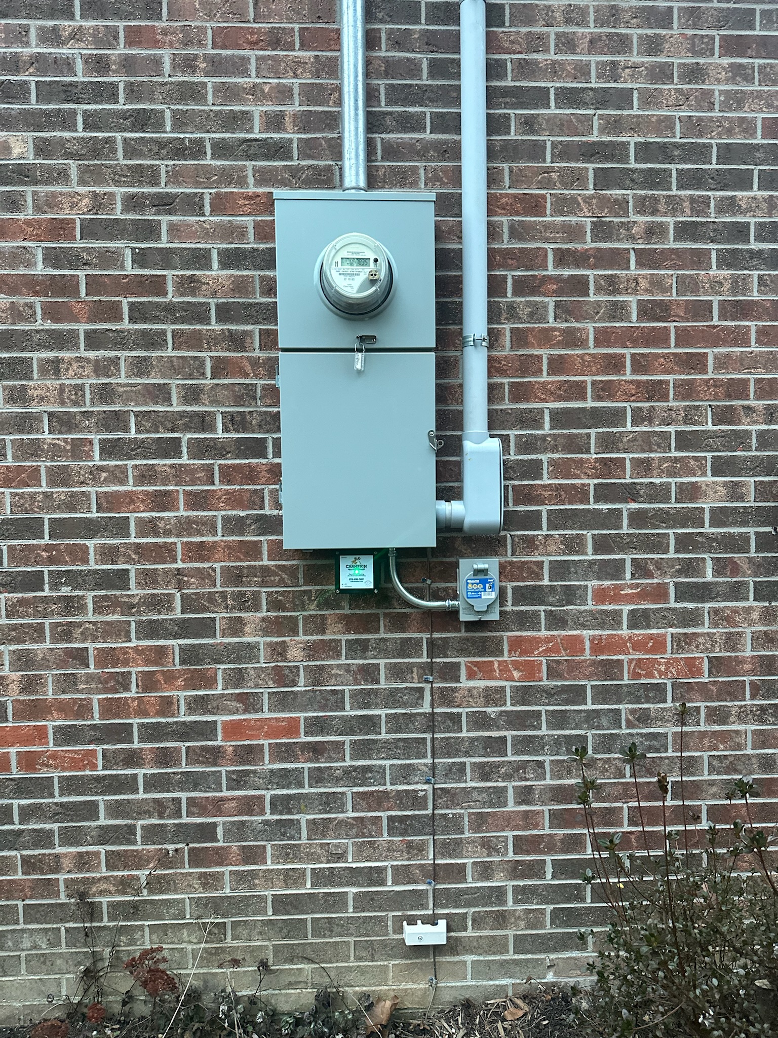 Service entrance & meter install