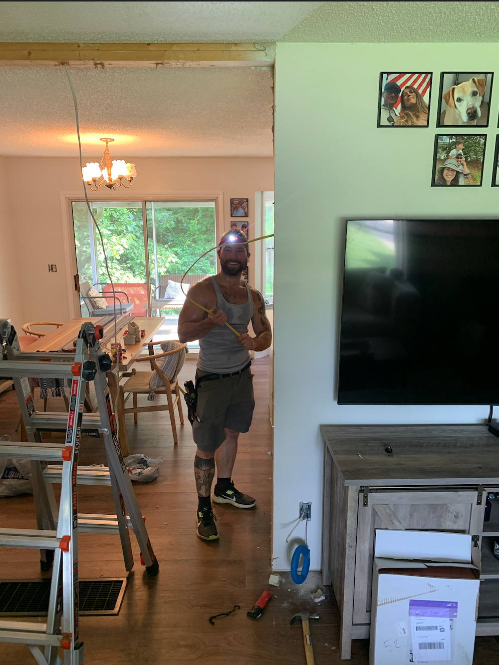 Phil Brisson on a job site